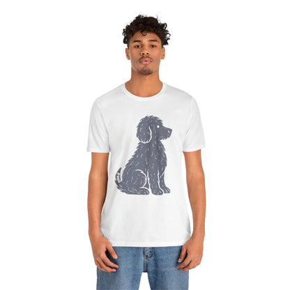 Good Dog Energy — Cute Sitting Puppy Unisex Graphic Tee