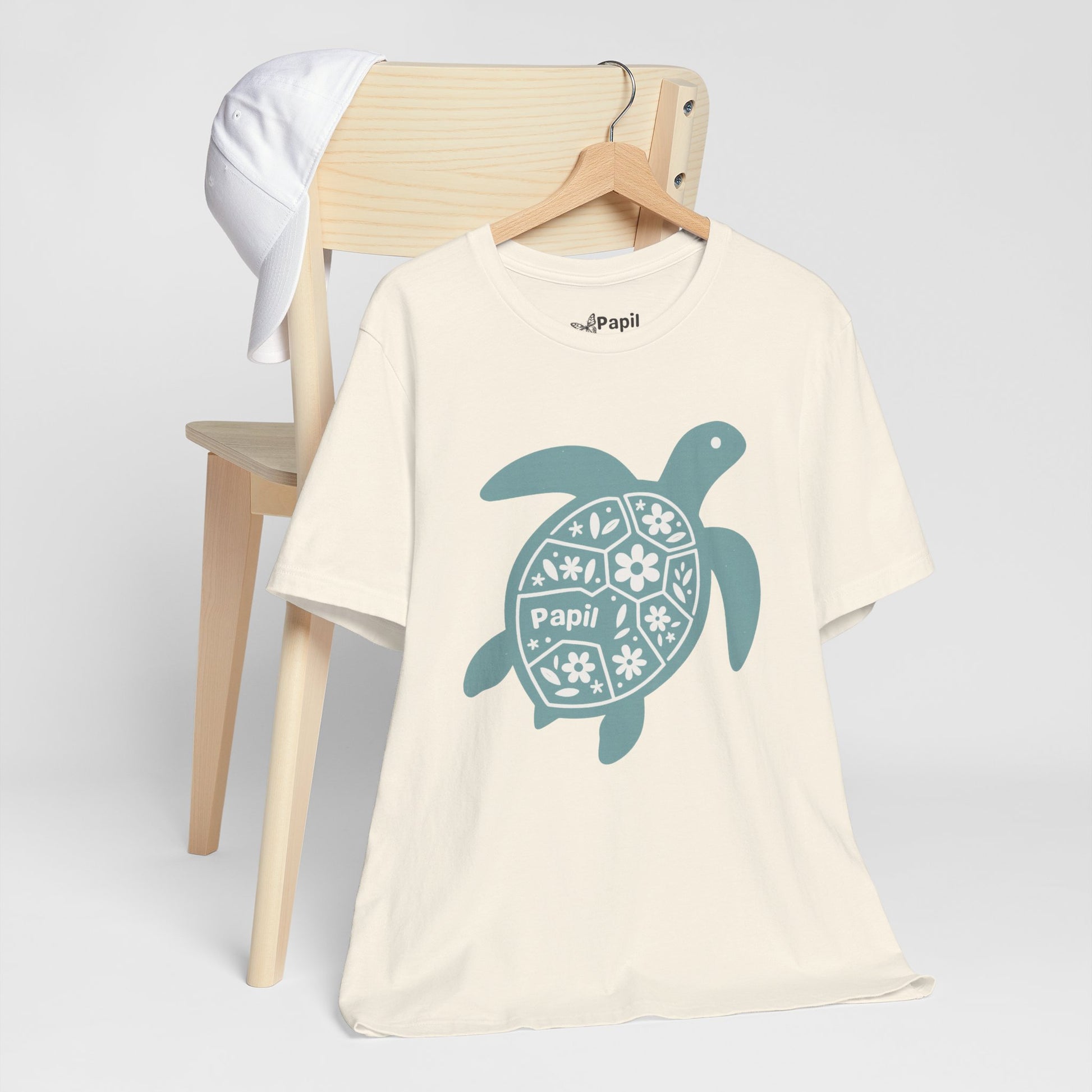 Shell Yeah! Floral Sea Turtle Unisex Graphic Tee
