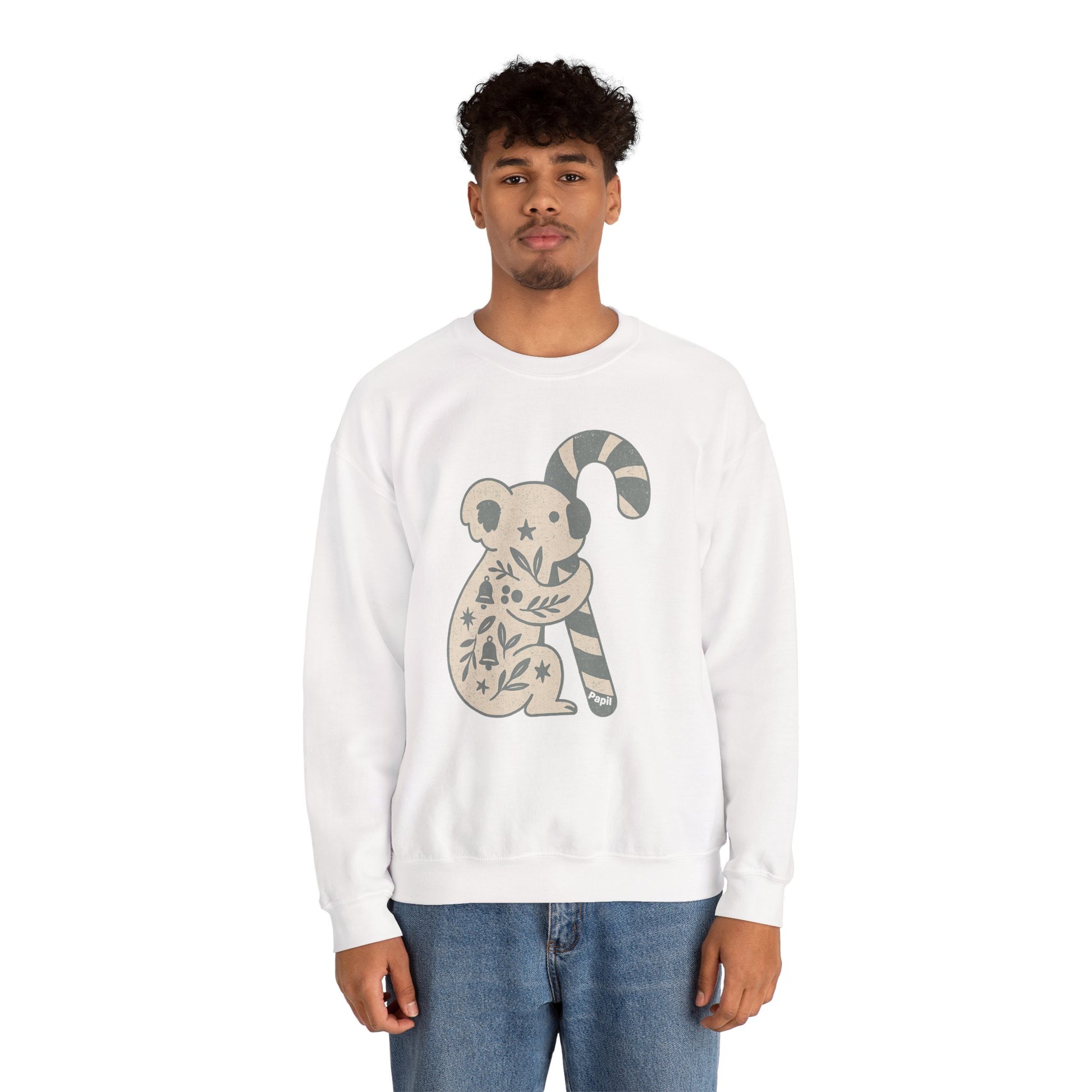 G'day Koala Christmas Sweatshirt, Cosy Botanical Unisex Jumper for the Aussie Holidays