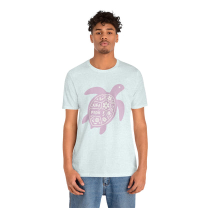Shell Yeah! Floral Sea Turtle Unisex Graphic Tee