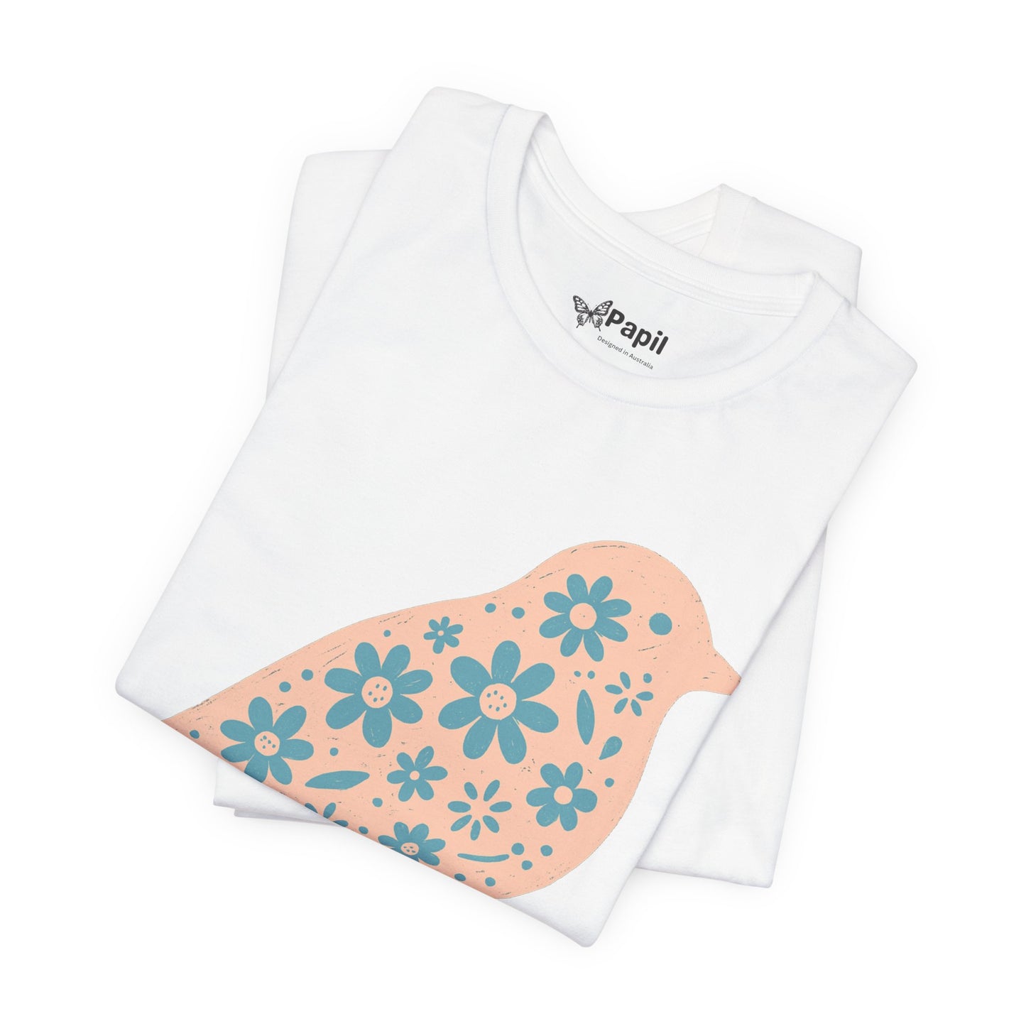 Little Bird, Big Charm — Floral Spring Bird Unisex Graphic Tee