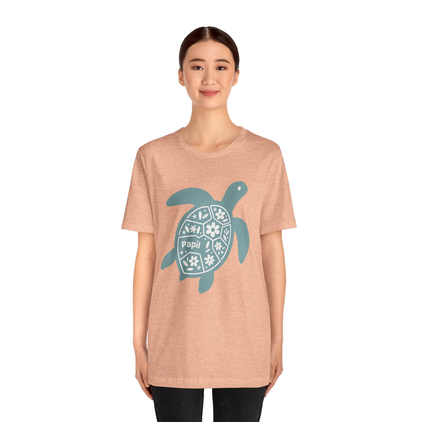 Shell Yeah! Floral Sea Turtle Unisex Graphic Tee