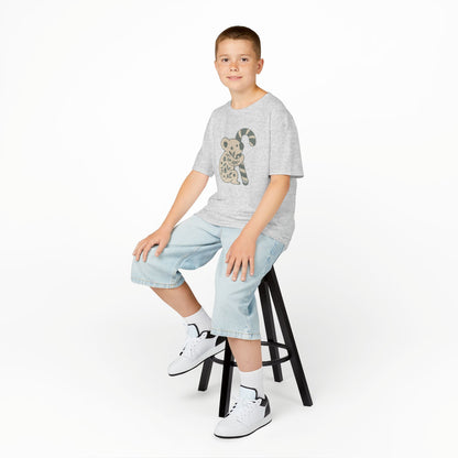 Floral Koala with Candy Cane Christmas Tee | Kids T-Shirt
