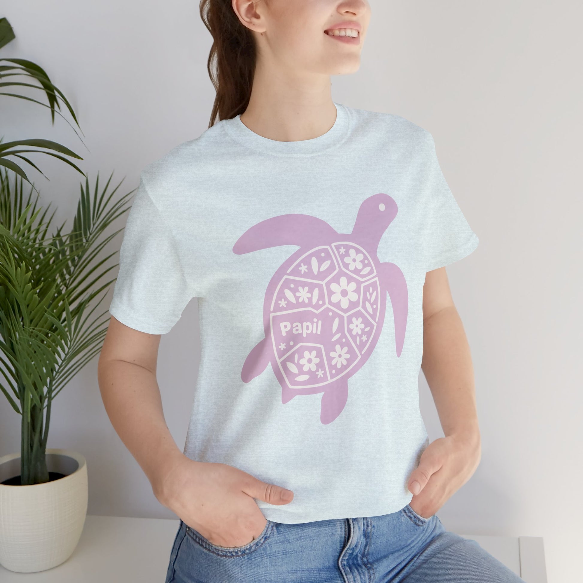 Shell Yeah! Floral Sea Turtle Unisex Graphic Tee