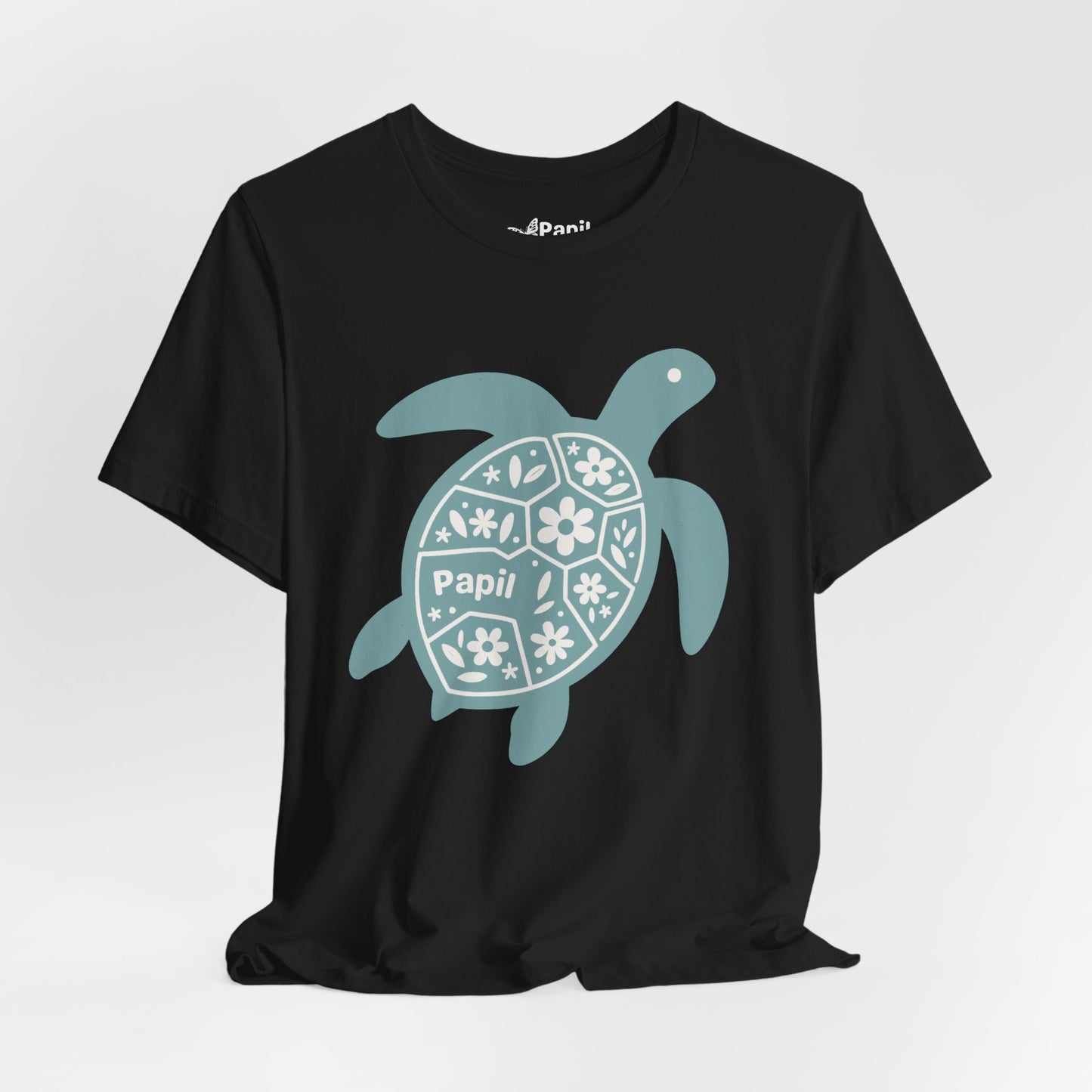 Shell Yeah! Floral Sea Turtle Unisex Graphic Tee