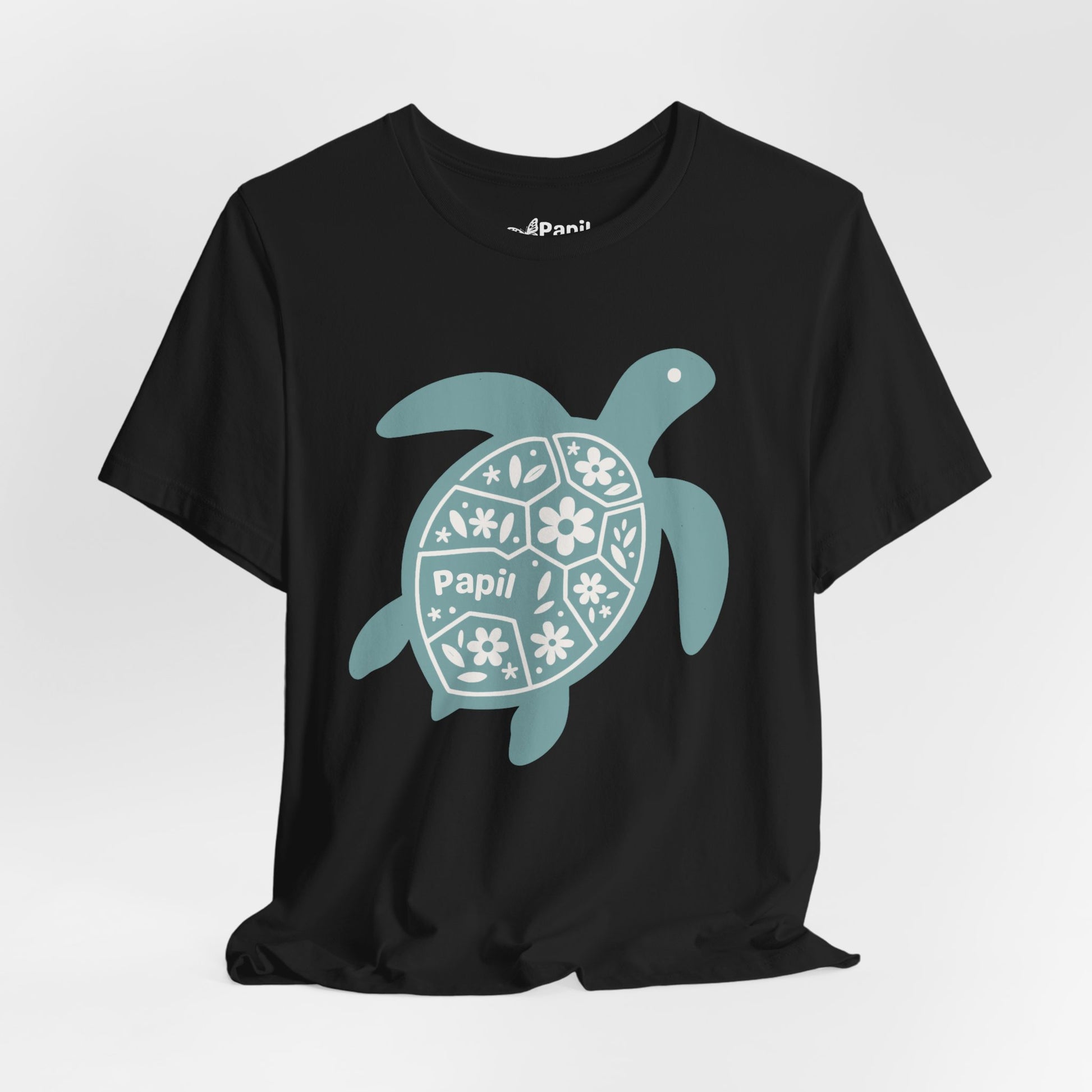 Shell Yeah! Floral Sea Turtle Unisex Graphic Tee