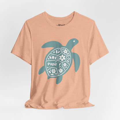 Shell Yeah! Floral Sea Turtle Unisex Graphic Tee