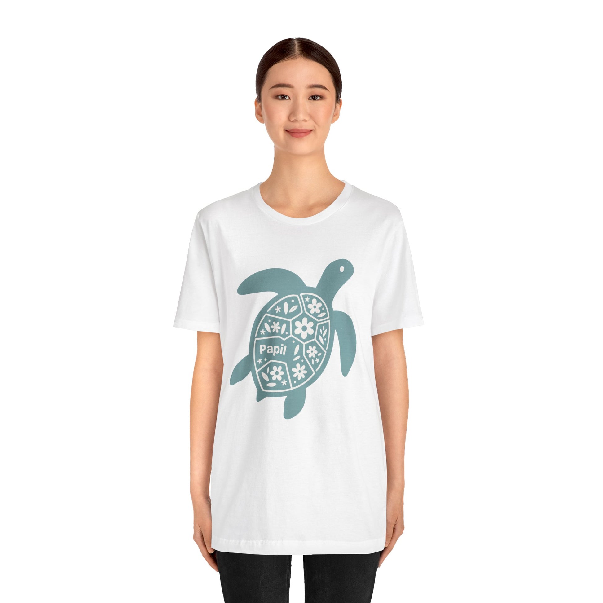 Shell Yeah! Floral Sea Turtle Unisex Graphic Tee