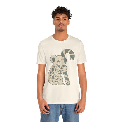 G'day Koala Christmas Tee, Cosy Botanical Unisex Aussie Holiday Shirt