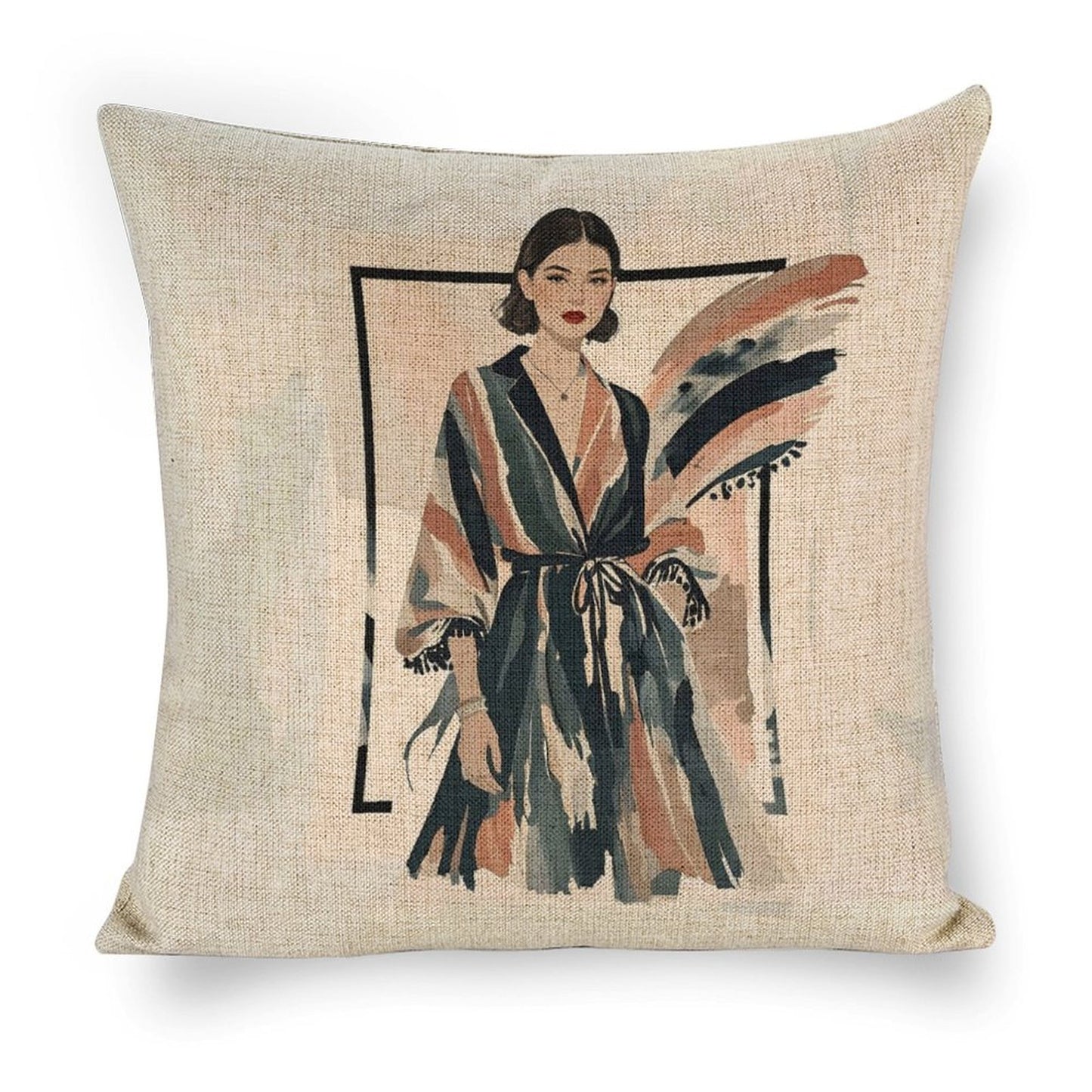 Modern Muse Double Sided Throw Pillow Cushion Cover | 45×45 cm