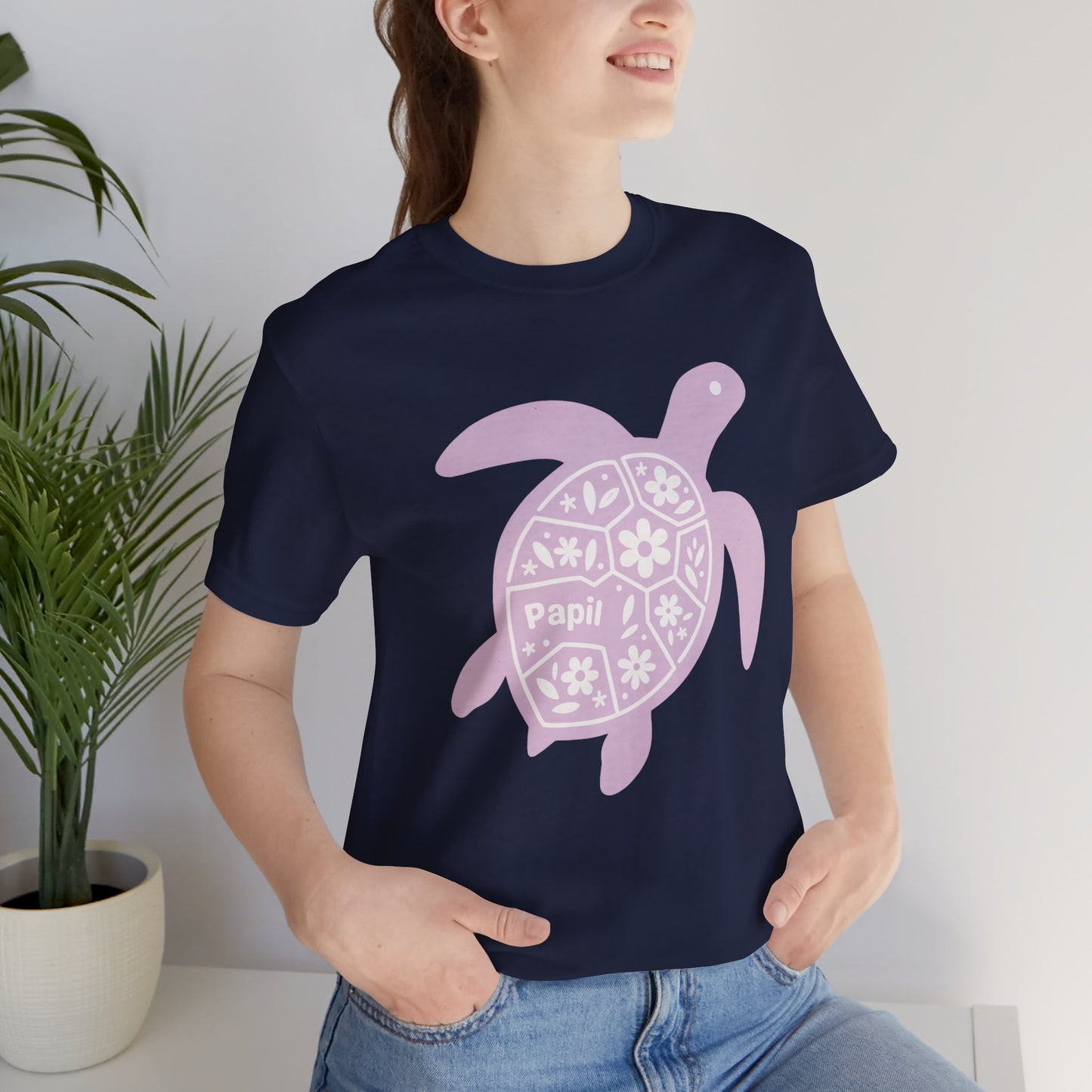 Shell Yeah! Floral Sea Turtle Unisex Graphic Tee