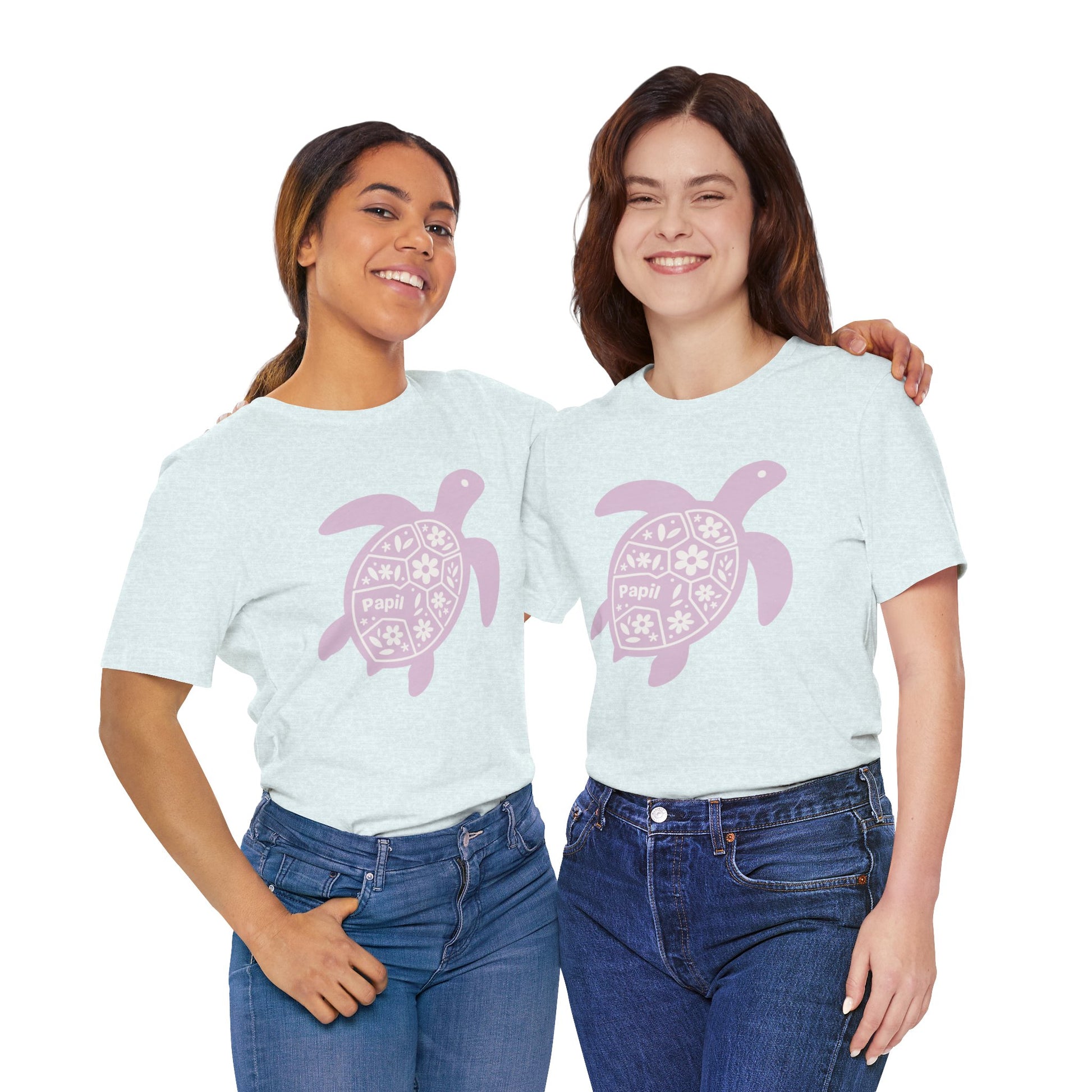 Shell Yeah! Floral Sea Turtle Unisex Graphic Tee