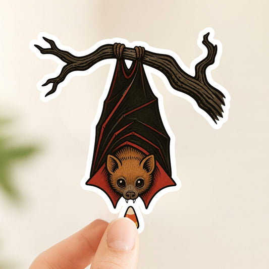 Halloween Sticker Bundle 5-Pack | Vintage Spooky Cute | White Vinyl | Die-Cut Stickers