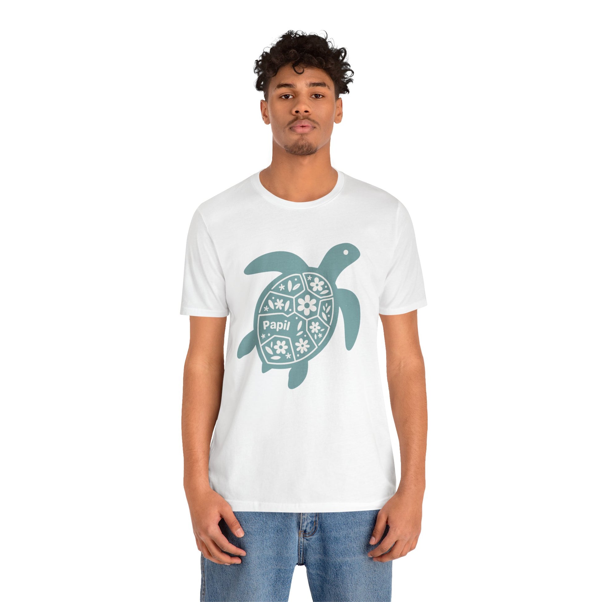 Shell Yeah! Floral Sea Turtle Unisex Graphic Tee
