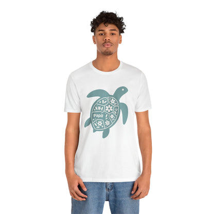 Shell Yeah! Floral Sea Turtle Unisex Graphic Tee
