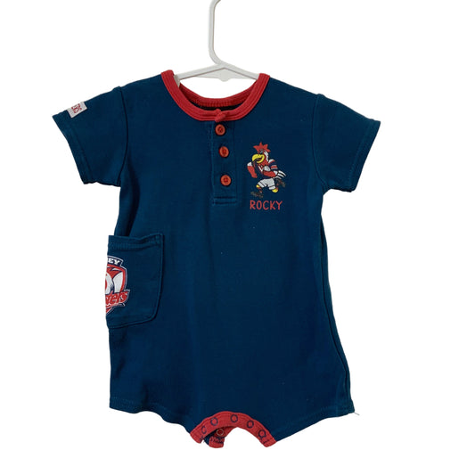 NRL Sydney Roosters Baby Rocky Mascot Short Sleeve Romper | Size 0