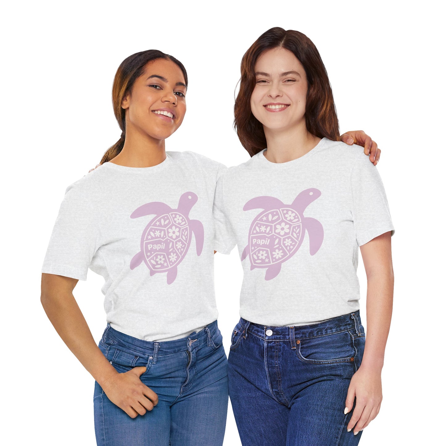 Shell Yeah! Floral Sea Turtle Unisex Graphic Tee