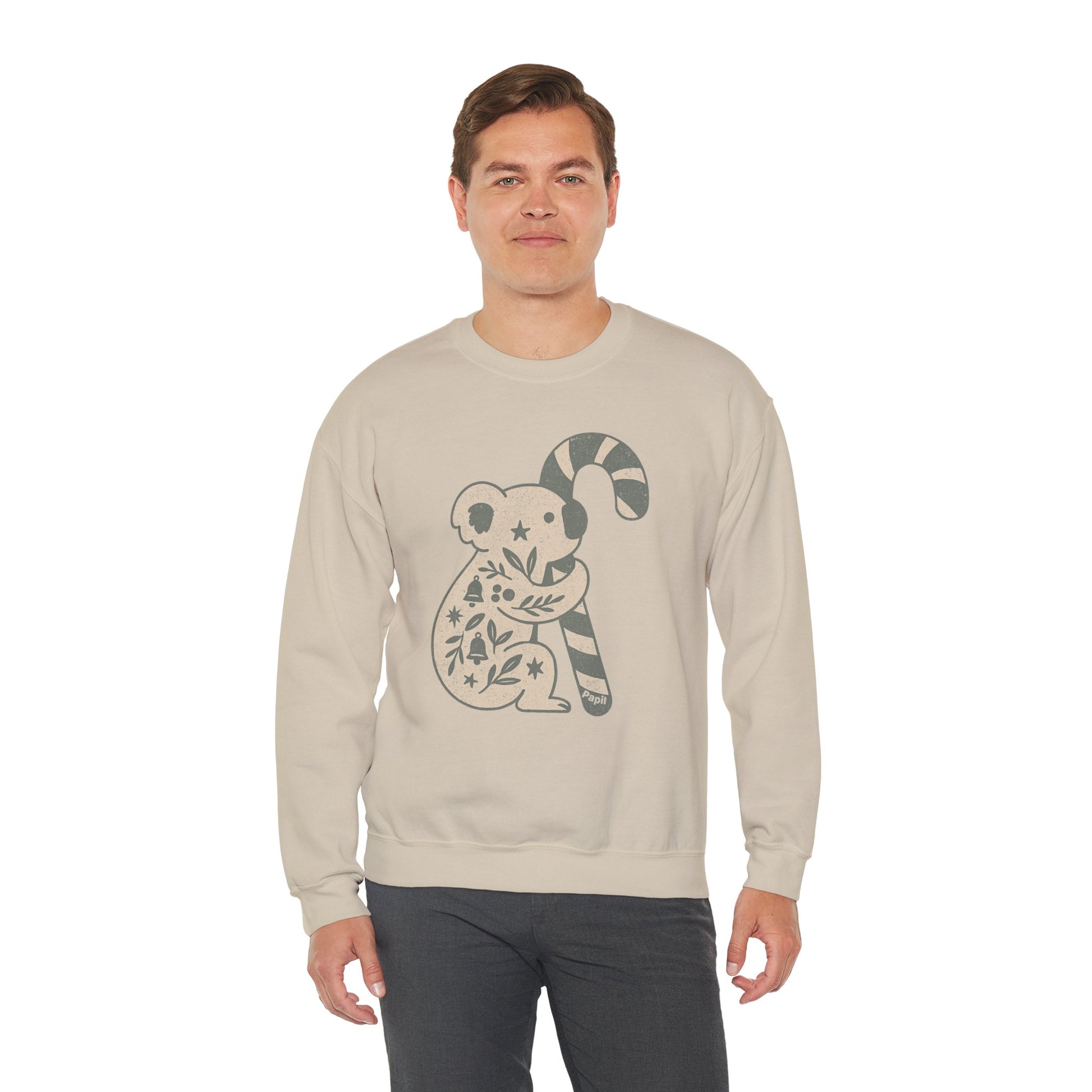G'day Koala Christmas Sweatshirt, Cosy Botanical Unisex Jumper for the Aussie Holidays