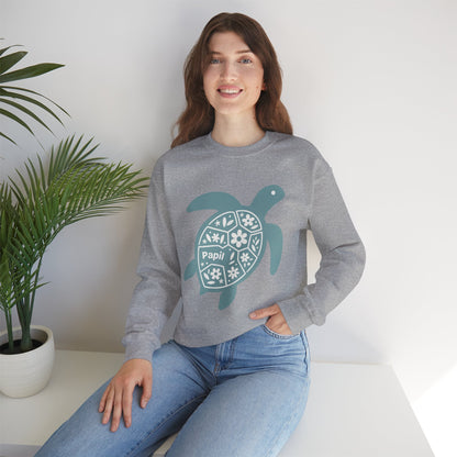 Shell Yeah! Floral Sea Turtle Cosy Crewneck Sweatshirt