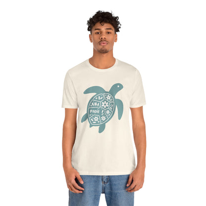 Shell Yeah! Floral Sea Turtle Unisex Graphic Tee