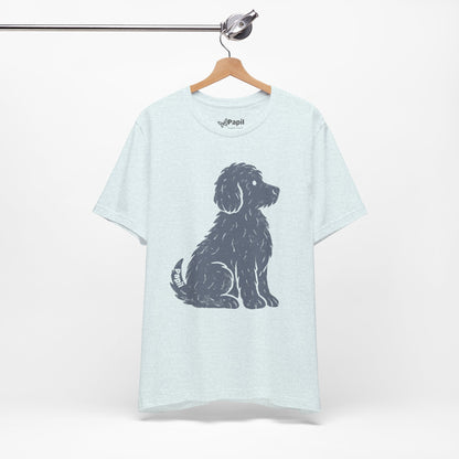 Good Dog Energy — Cute Sitting Puppy Unisex Graphic Tee