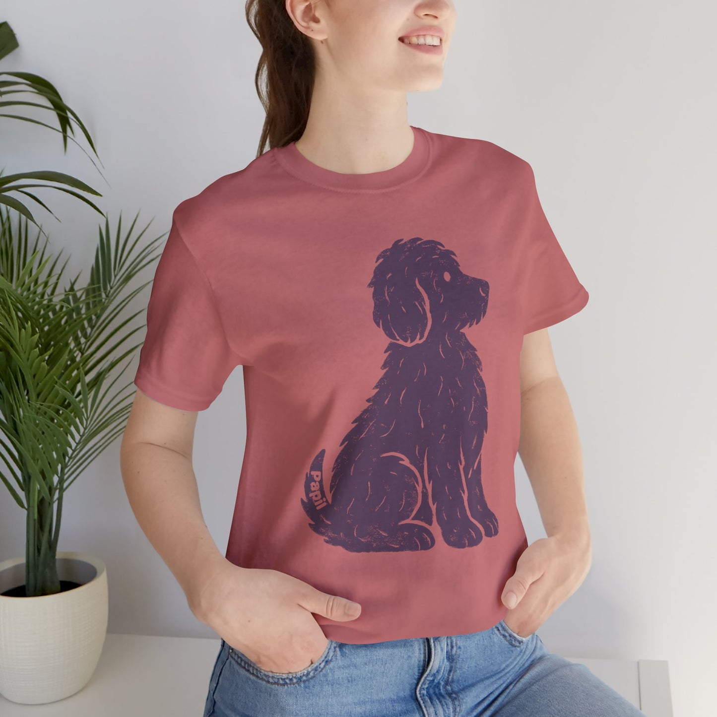 Good Dog Energy — Cute Sitting Puppy Unisex Graphic Tee