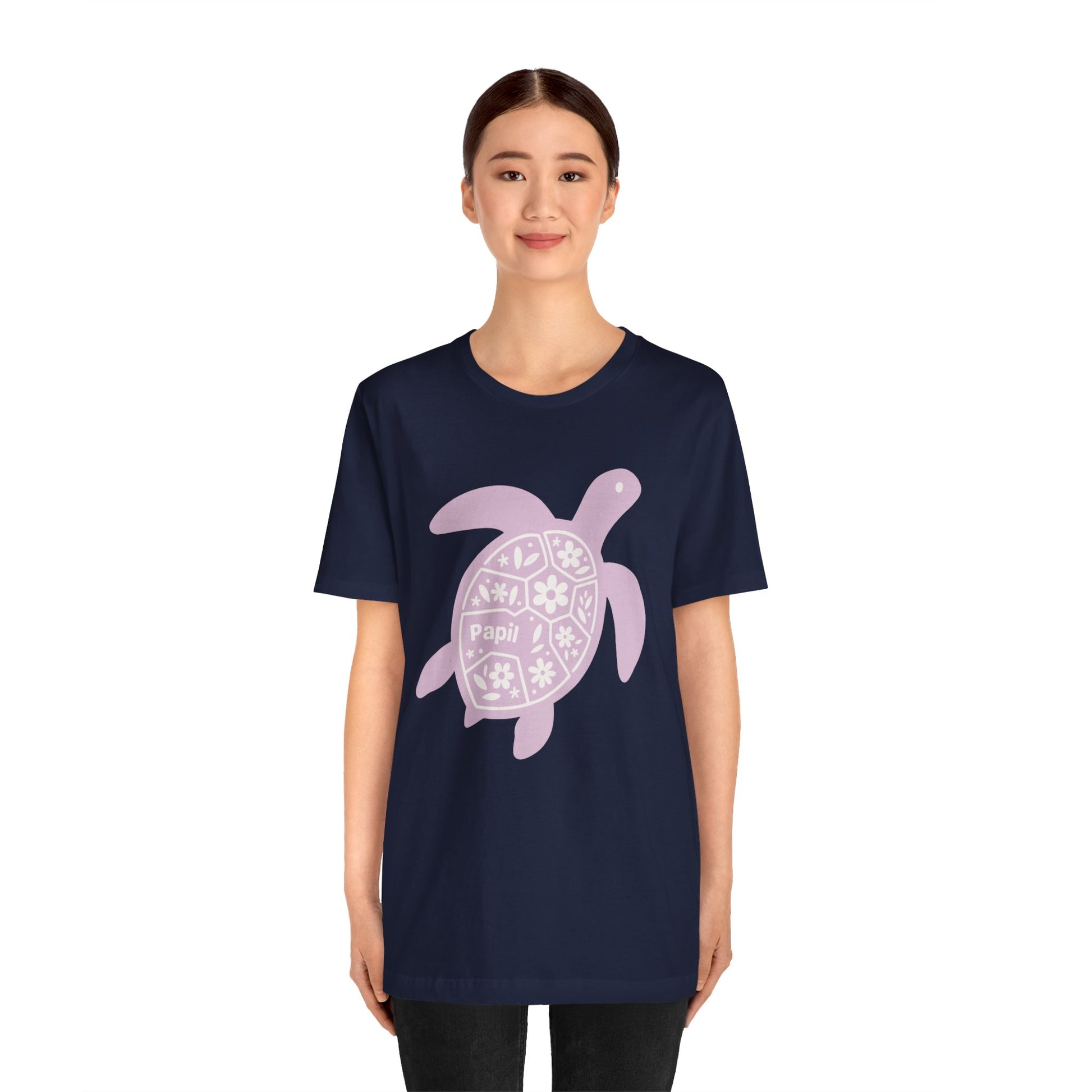 Shell Yeah! Floral Sea Turtle Unisex Graphic Tee