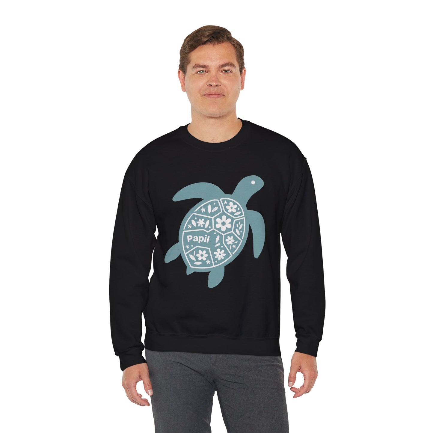 Shell Yeah! Floral Sea Turtle Cosy Crewneck Sweatshirt