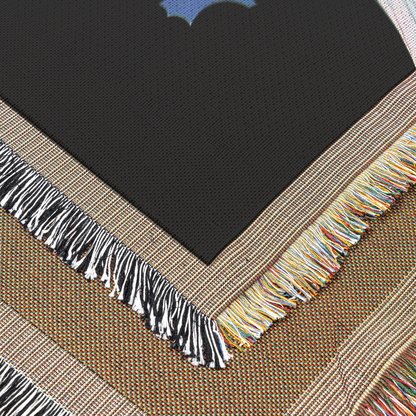 Vintage Glamour Lady "Ms Vogue" Woven Blanket | Art Deco Vogue Style Printed Throw | Elegant Retro Home Décor
