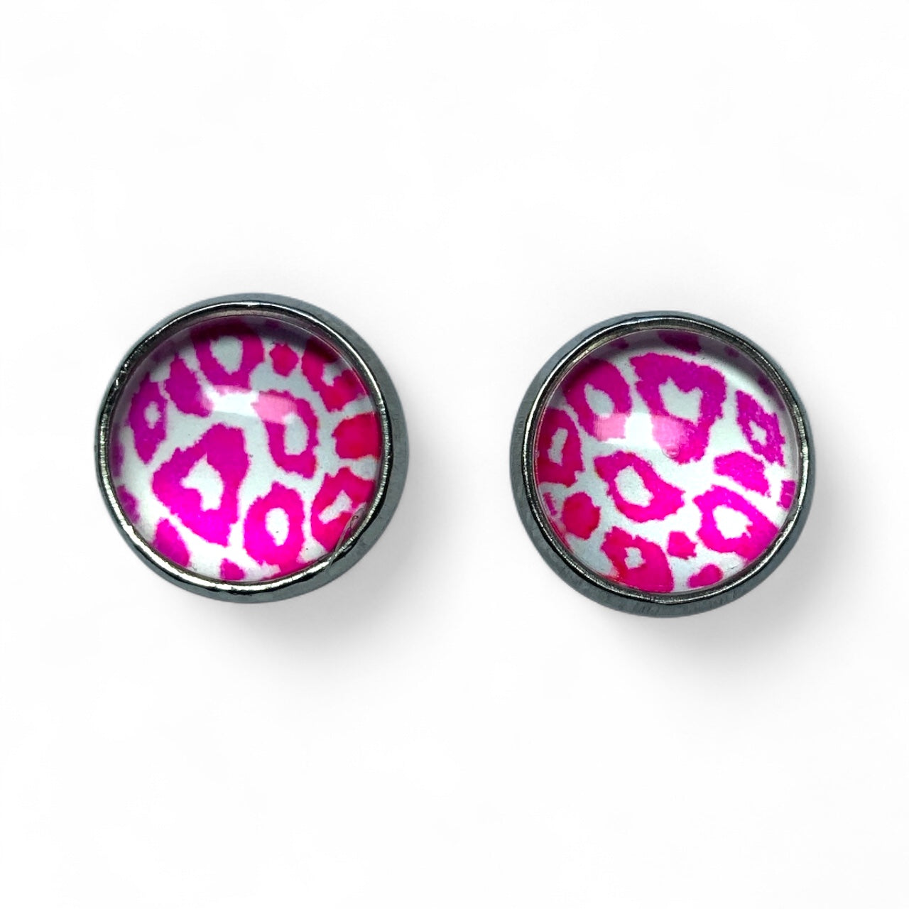 Wild Animal Print Stud Earrings, Handmade Everyday Statement Studs