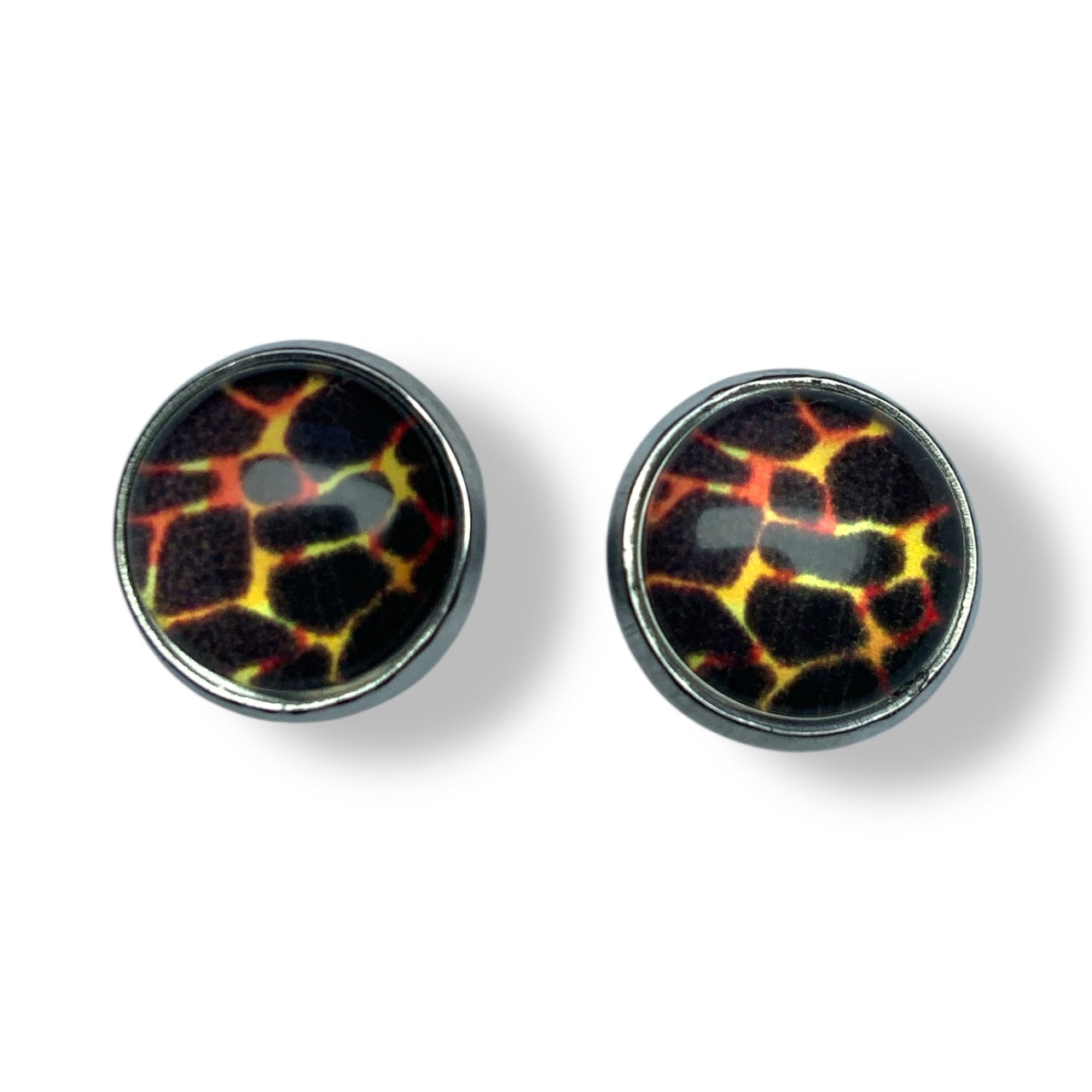 Wild Animal Print Stud Earrings, Handmade Everyday Statement Studs