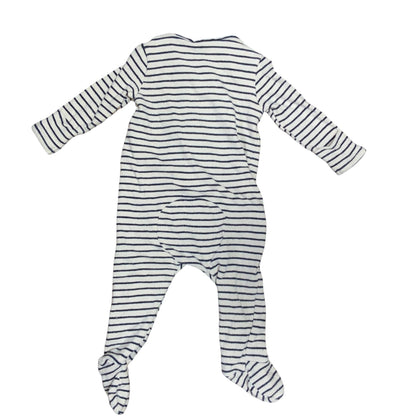 Seed Heritage Baby One Piece | Cream Navy Stripe | Size 00 (3-6M) | Pre-Owned
