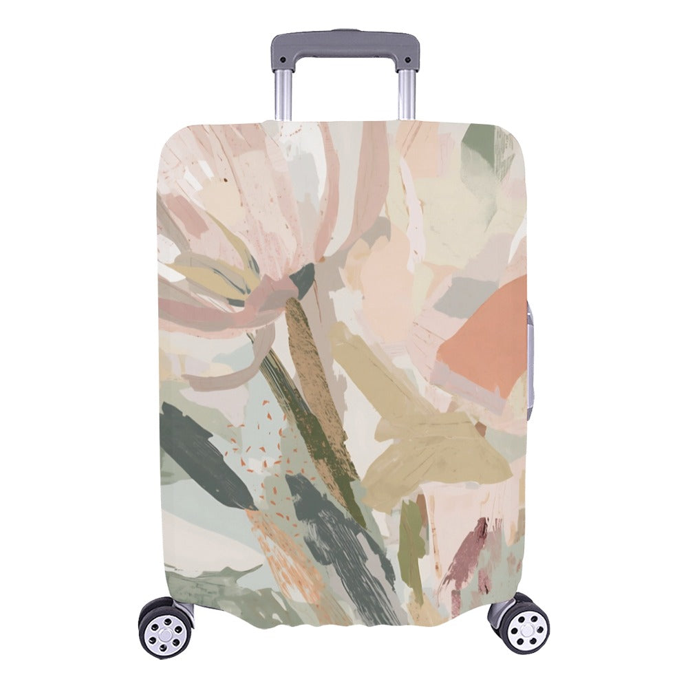 Abstract Floral Botanical Luggage Cover